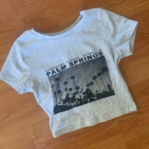 Garage Gray Short Sleeve Tee with Scenic Print